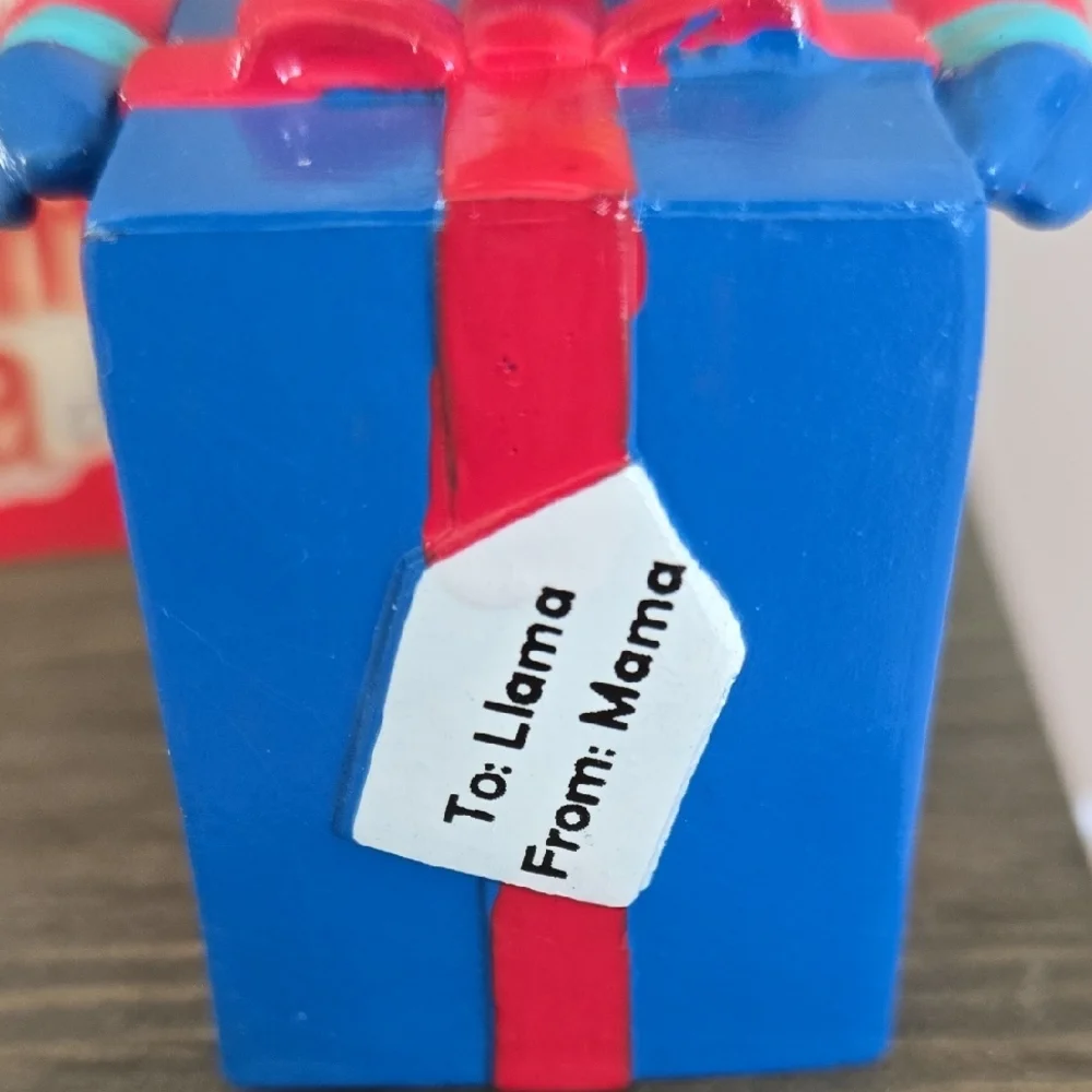 NWT Llama Llama Christmas Ornament with Blue Gift Box - Picture 2 of 5